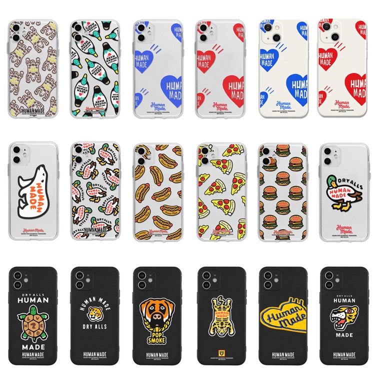 Human Made Hamburgers & Hot Dogs Transparent iPhone Case