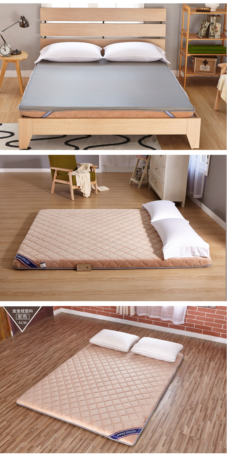 Nệm xốp 1.8m giường nền kinh tế đôi dày gấp sàn mềm tatami 1,5 m giường Simmons 褥