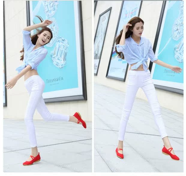 Mùa xuân và mùa hè mới giày nhảy vuông da thoáng khí đáy giày vải không trơn màu đỏ giày đế mềm mềm - Khiêu vũ / Thể dục nhịp điệu / Thể dục dụng cụ giầy nhảy dancesport