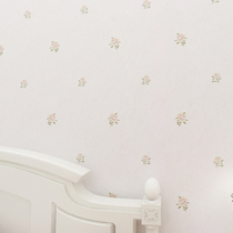 3d embroidery wall cloth girl bedroom pink warm simple pastoral TV background wall seamless wall cloth living room