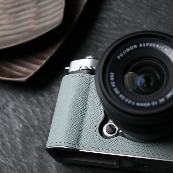 캠인 Fuji XM5 카메라 보호 커버 정품 가죽 X-M5베이스 카메라 가방 가죽 쉘 하프 세트