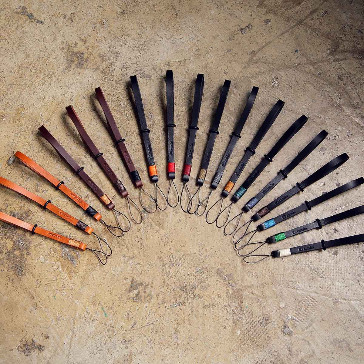 cam-in Camera wrist belt with a leather strap for Lekafuji Sony Photography Cowskin Strap