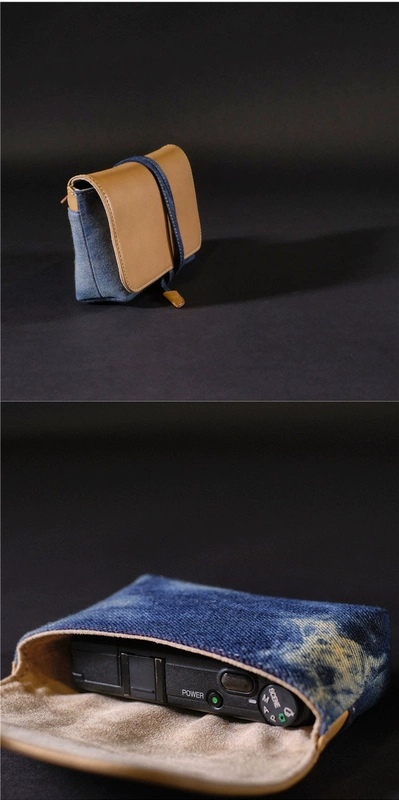 Cam-in denim denim thiết bị chụp ảnh chuyên nghiệp lưu trữ túi máy ảnh túi phụ kiện túi CCB-001 - Phụ kiện máy ảnh kỹ thuật số