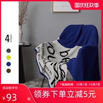 Nordic cotton sand release cover cloth sofa towel sofa cover simple ins Wind Multi-Function line blanket single double blanket