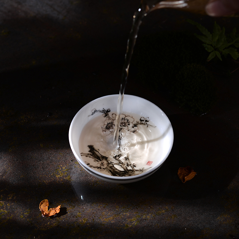 Checking out ceramic sample tea cup tea thin foetus kung fu tea cups personal single cup small bowl by patterns of creative tea light