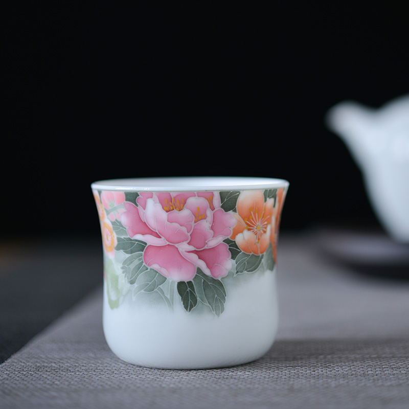 The Master cup single cup large ceramic sample tea cup with tea set personal cup hand - made lady kung fu tea cups fragrance - smelling cup