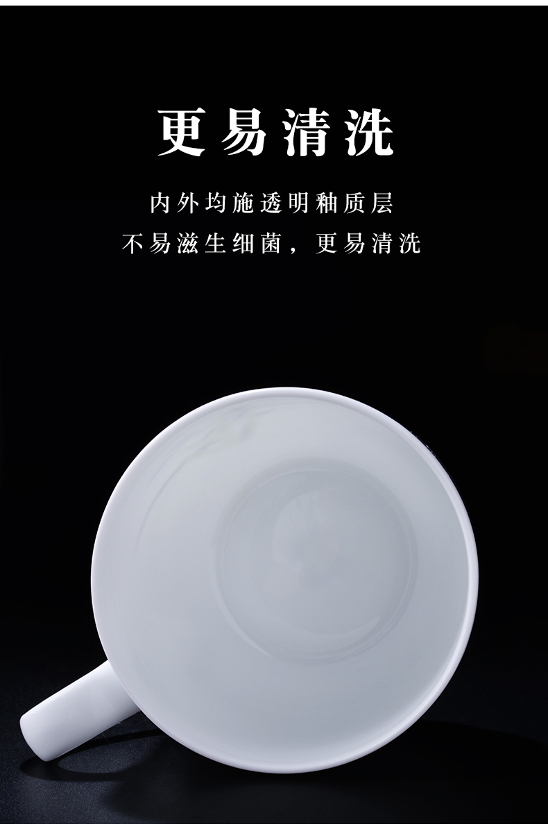 Liling Chinese hand - made with disc office cup ceramic cups with cover cup and custom gift ipads China cups