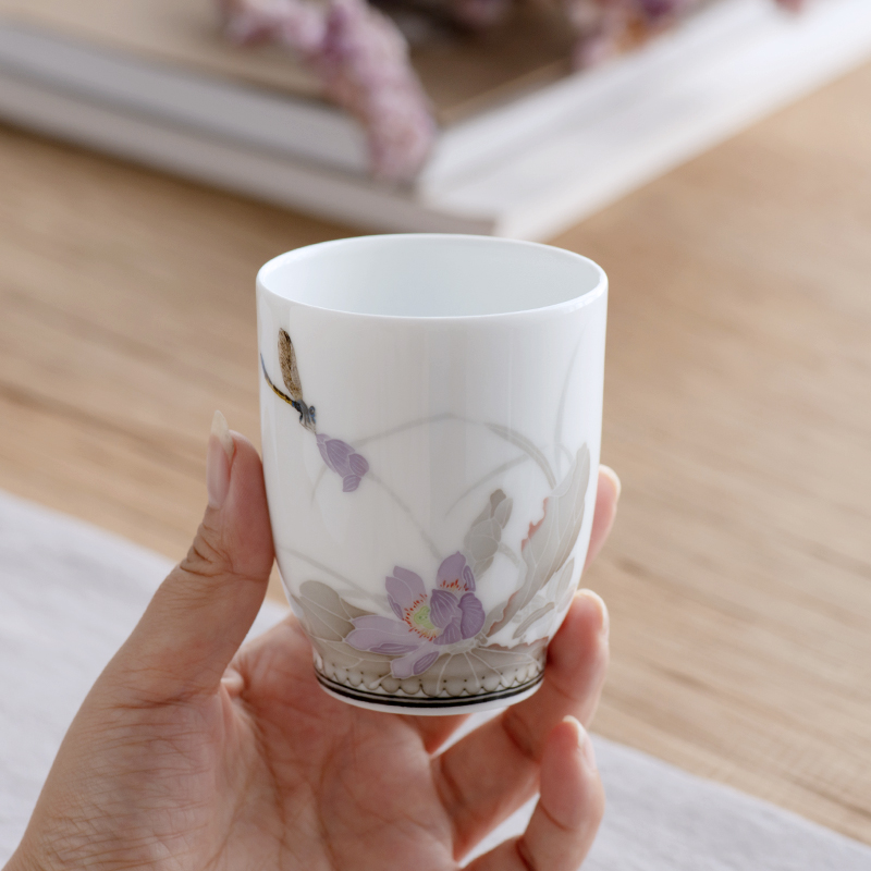 Travel tea set suit portable bag simple hand - made ceramic tea cup kung fu tea set to crack a pot of three