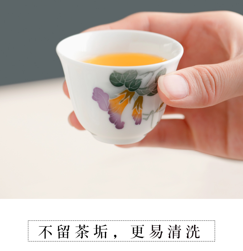 Tea set small sets of kung fu Tea set contracted household ceramics hand - made the visitor office Tea tureen gift boxes