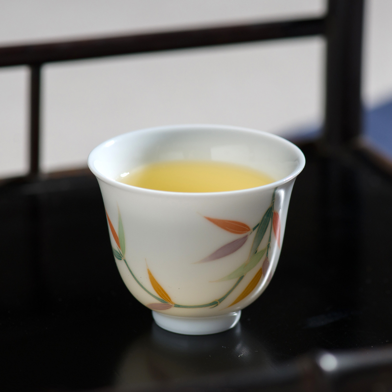 The Master sample tea cup cup of single CPU hand - made kung fu tea Chinese glaze colorful thin foetus drinking tea cup under small cups