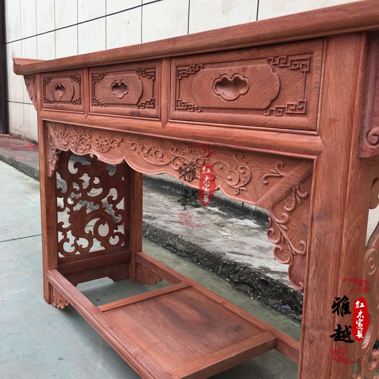 Đồ gỗ gụ Miến Điện chạm khắc gỗ hồng mộc - Bàn / Bàn mẫu bàn thờ gỗ đẹp