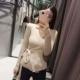Áo len dệt kim mùa xuân hè 2019 và áo len dệt kim nữ phiên bản Hàn Quốc mới của đoạn ngắn cổ chữ V hoang dã Cà vạt eo thon