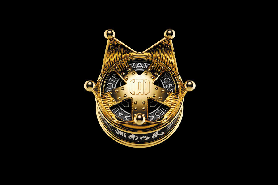 金色王冠設計汽車擺件香氛日本原裝正品dad湘南乃風高檔汽車香膏