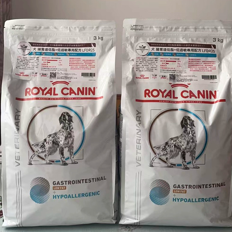 Royal Lfdr25 Dog Food with Low Fat and Low Allergens for Intestinal Health, Multifunctional Prescription Food, Imported from France