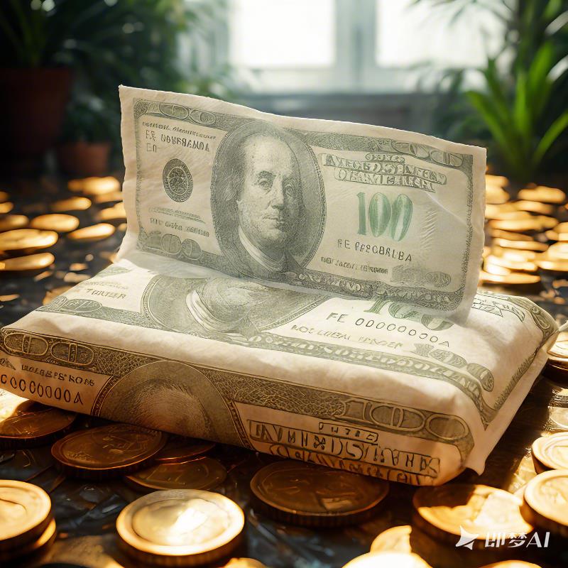 Dollar Bill Tissue Paper with Dollar Print, Made from Wood Pulp, American-Style Napkin, Handkerchief Paper, Dollar Bill Toilet Paper, Gift, Portable