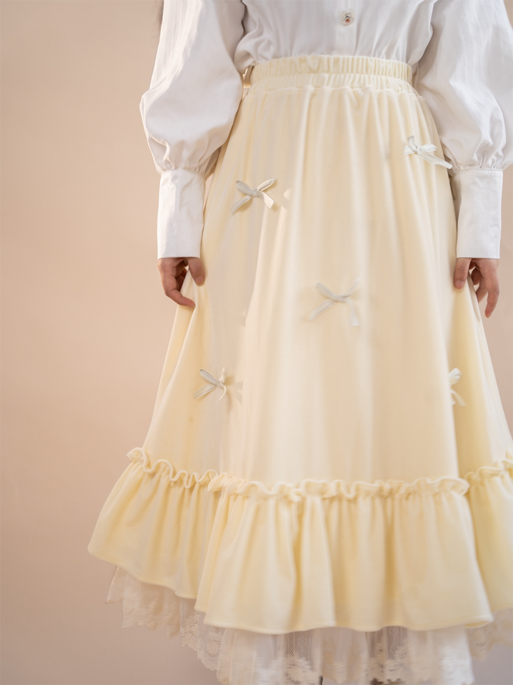 Pinwink PINKWINK Little Star Night Spring Original Bow Large Swing Skirt High ...