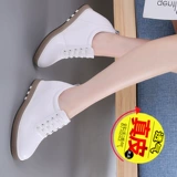 Высокая белая обувь, универсальная спортивная обувь для отдыха, из натуральной кожи, коллекция 2022, осенняя, мягкая подошва