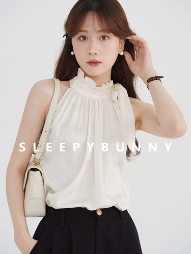 Сексуальная футболка без рукавов, короткий белый топ с чашечками, французский стиль