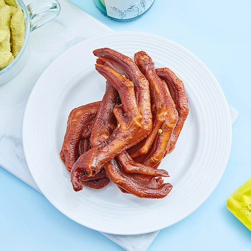 周黑鸭 Утиная пальмовая утиная когтя 108G*3 сумки закуски с оторванным пряным уханским закуханием тейсть целую коробку мяса