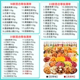 Bai Caowei Рождественские закуски, супер -гигантский гигантский пакет, закуски с закусками с закусочными здравным звеном Jianziu