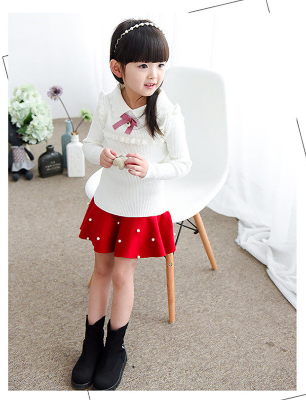 Jupe fillette en mélange - Ref 2048939 Image 6