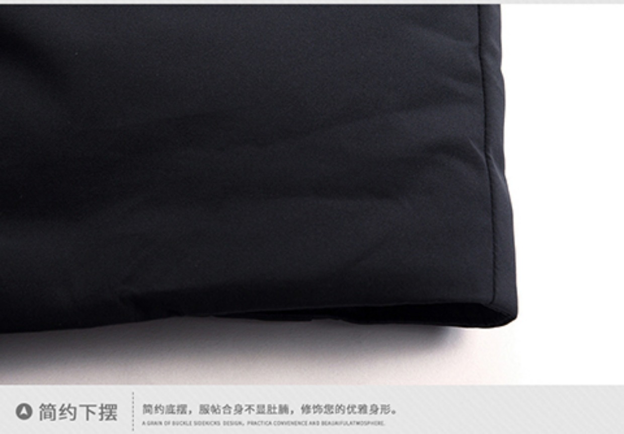 Áo khoác ngoài đầu gối mùa thu và mùa đông mặc áo dài ấm áp cho nam trung niên áo khoác cotton quần áo trung niên nam cỡ lớn áo khoác cotton áo dạ nam