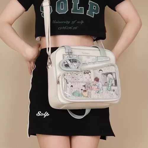 Оригинальные комиксы, сумка на одно плечо, японская универсальная сумка через плечо для школьников