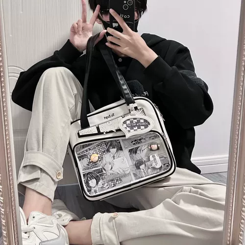 Оригинальные комиксы, сумка на одно плечо, японская универсальная сумка через плечо для школьников
