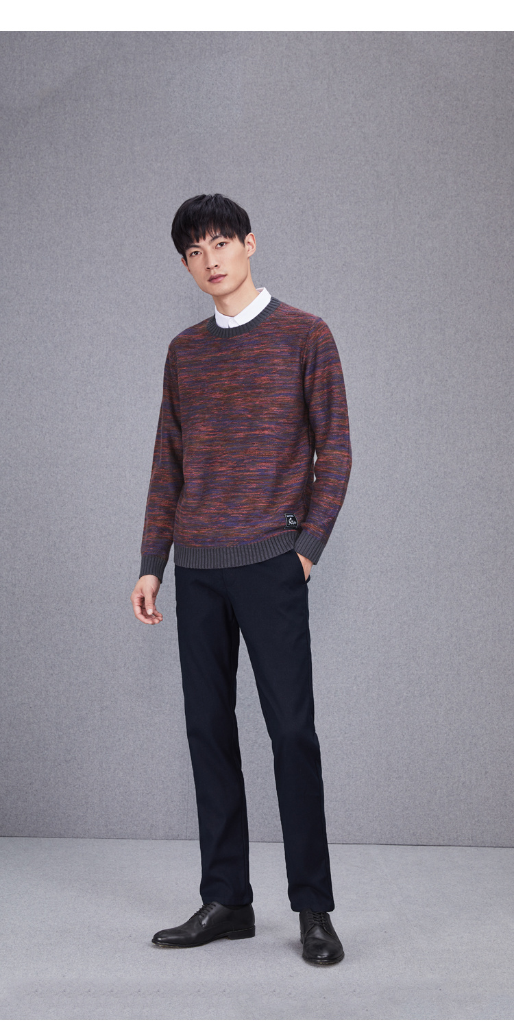 Áo len cổ lọ cạp cao của nhà HLA / Haicang 2018 Thu mới Slim Slim Two Men blazer nam