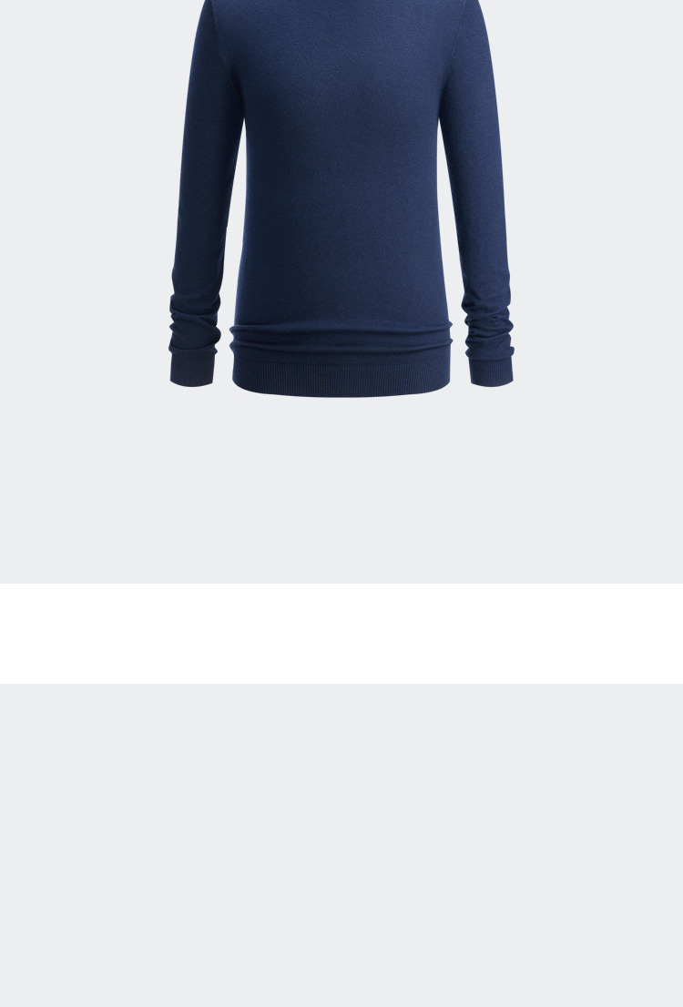 Nhà HLA / Haicang có thể biến chiếc áo len cashmere cổ cao màu sắc 2018 mùa đông mới ấm áp áo thun mềm mại nam áo khoác da lộn nam