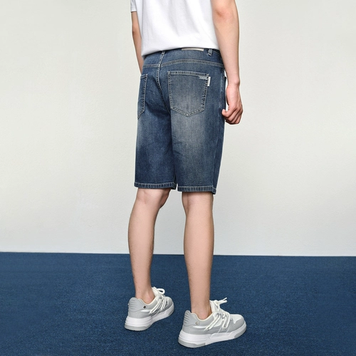 HLA/海澜之家 Джинсовые летние штаны, шорты, средняя посадка