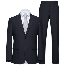HLA Hailan House elastic elastic waist suit autumn and winter business stylish flat collar suit for men