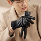 HLA/海澜之家 Мужские зимние удерживающие тепло утепленные ветрозащитные перчатки, в корейском стиле