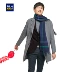 HLA / Haicang House phù hợp với áo len cổ lọ 2018 mùa thu mới áo khoác dài hai mặt nam áo da nam cao cấp Áo len
