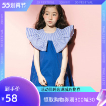 Girl Clothing Dress dress in summer dress Han version trendy pure cotton net red vest dress CUHK Scout princess dresses