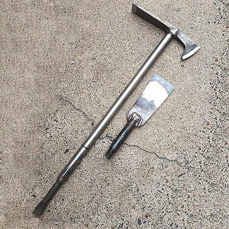 Manganese Steel Handcrafted Forged cross Ocean pick axe Digging Earth Pile Tree Root Bonsai Tool Crowbar Versatile portable removable