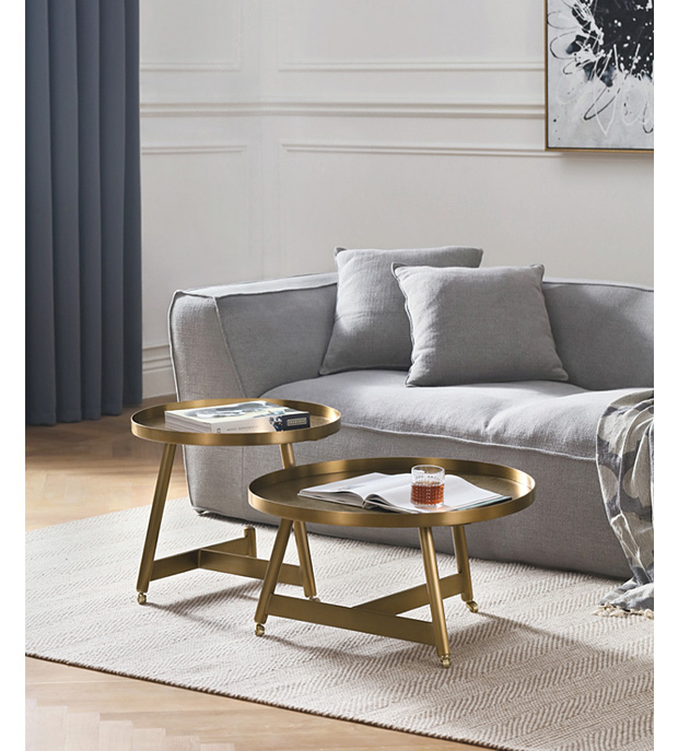JOLOR / 1820HOME hiện đại đương đại nhà thám hiểm nội thất Scandinavian kim loại ròng rọc cà phê bảng / bên vài phần 3 - Bàn trà mẫu bàn đẹp