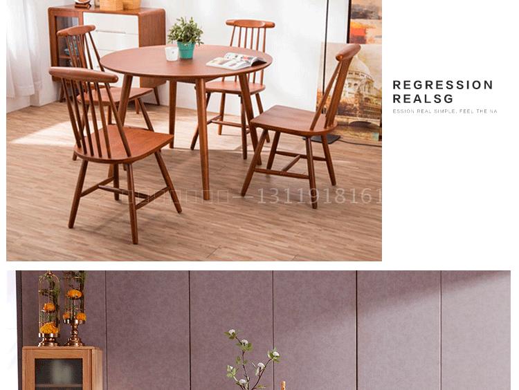 Mới Trung Quốc phong cách gỗ tròn tròn bàn ăn tối giản hiện đại tối giản bàn ăn và ghế kết hợp 1 bàn 6 8 ghế Zen nội thất tùy chỉnh - Bộ đồ nội thất bàn ghế thông minh