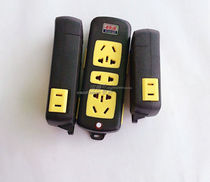 Pure copper new with switch indicator light wiring board wireless socket black Home Office plug-in trailer board