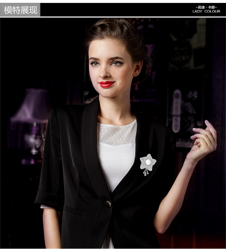 Broche femme LADY COLOUR en Nacre - Ref 1172072 Image 14