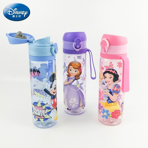 Утечка с прямой питьевой водой Disney Disney -Желебные спортивные спортивные чашки для детей и портативные бутылки с портативными водами и портативные бутылки