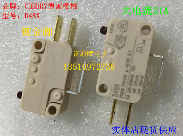 Germany CHERRY CHERRY micro switch D48X high current 21A250V water heater limit touch switch