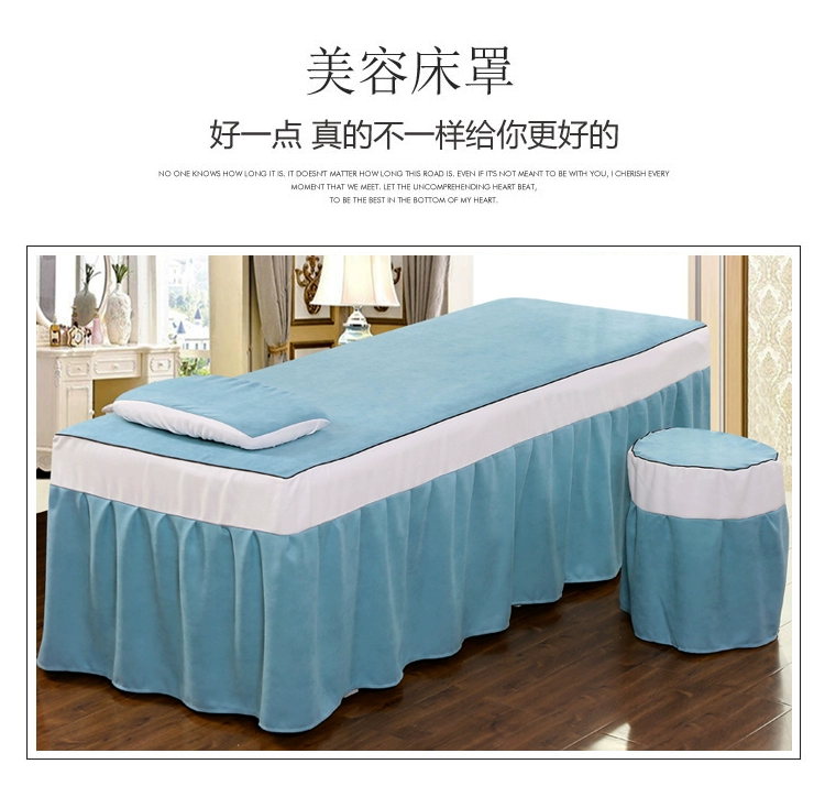 Beauty khăn trải giường gia đình bốn cấp cao lanh-bông giường massage bedspread thẩm mỹ viện bedspread châu Âu bộ nhỏ gọn - Trang bị tấm drap giường spa