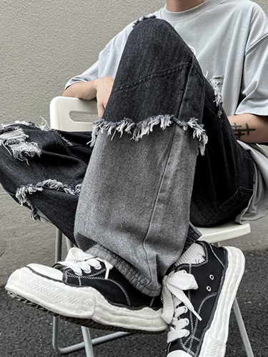 Tide, летние тонкие джинсы, штаны, свободный прямой крой