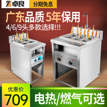 Zhuoliang vertical noodle cooker Commercial multi-functional four or six heads noodle cooker Noodle bucket soup powder stove Electric Malatang pot