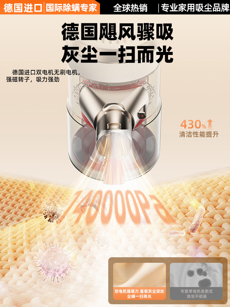 2025 New Model Household Cordless Handheld Vacuum Cleaner with Strong Suction Power for Removing Cat Hair and Mites, Vacuuming and Mopping All-In-One, Number One