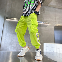 Boys summer clothes slim fit pants 2021 new children foreign air casual loose sports pants CUHK Scout pants