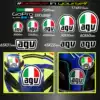 Motorcycle Motorcycle helmet sticker Arc special sticker for agv k1 k3 k5-s pdl modification sticker