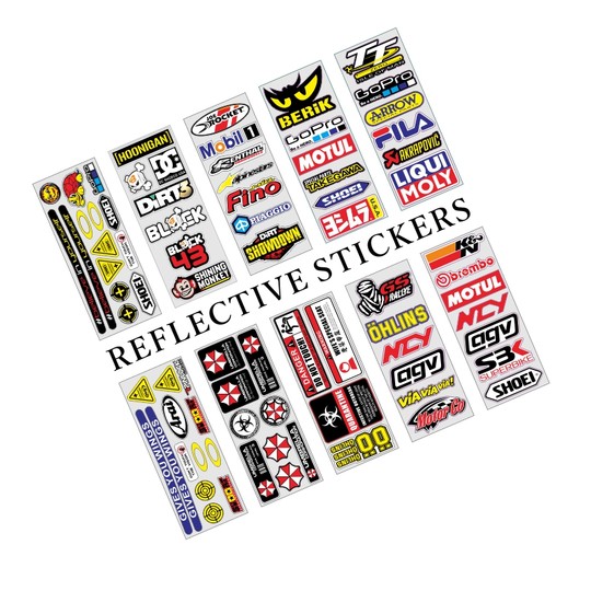 Motorcycle reflective stickers scooter electric car stickers accessories brand stickers Shade tail box decals