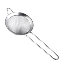 Huangying Stainless Steel Ice Strainer Ice Separator Cocktail Ice Strainer Used with Hall Cups LQ091